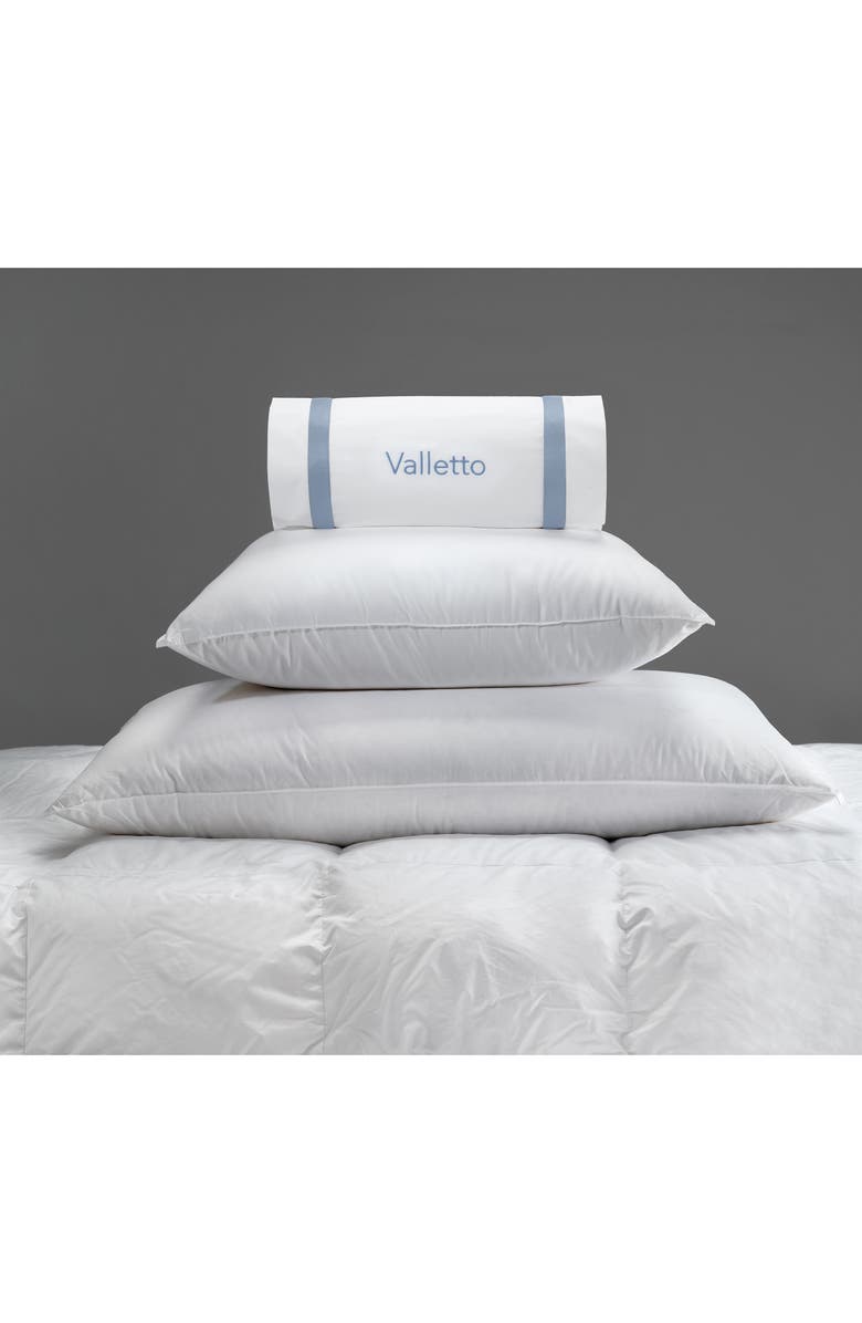 Matouk Valletto Three-Chamber Pillow, Alternate, color, White