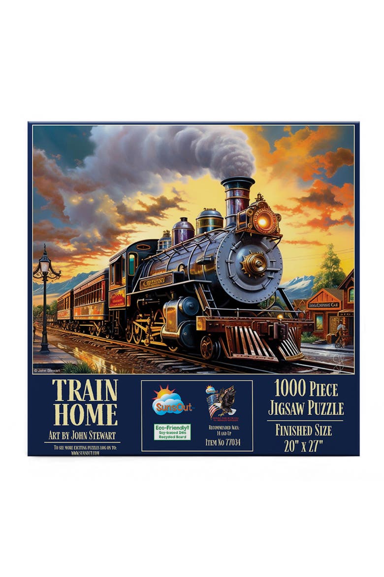 Train Home 1000 piece Jigsaw Puzzle for Adults, Alternate, color, Multicolor