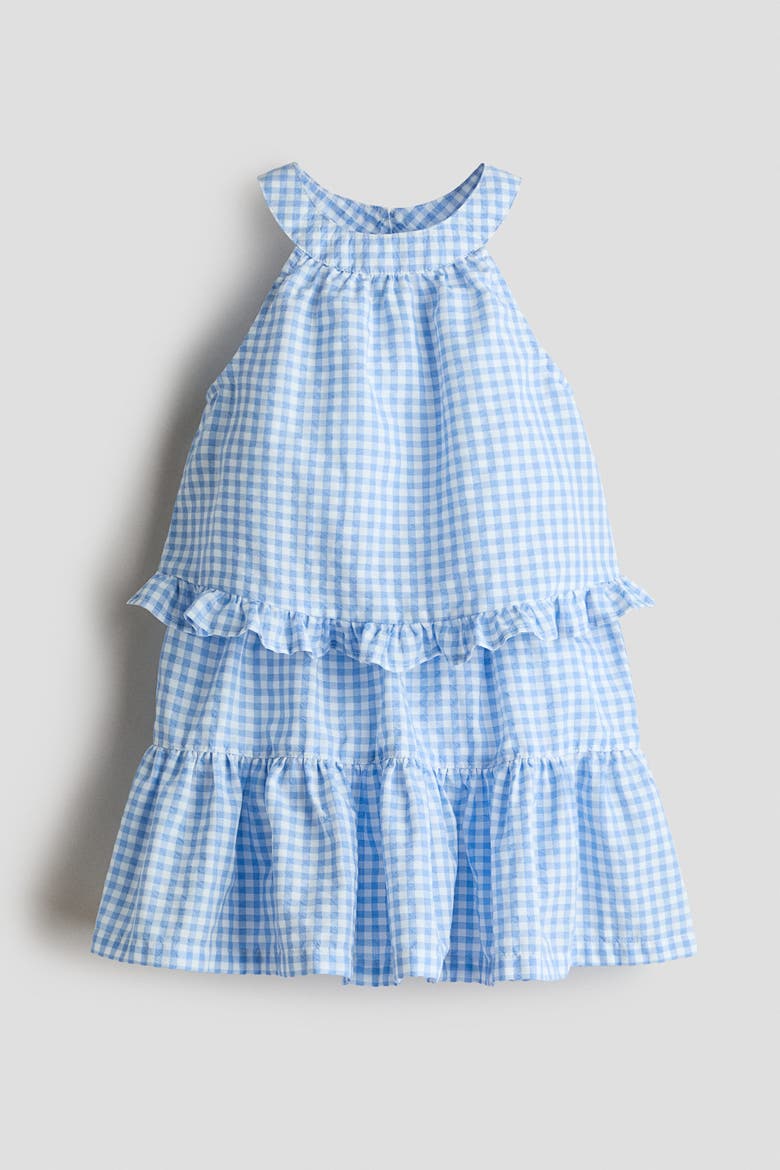 2-piece Top And Skirt Set, Main, color, Blue/gingham