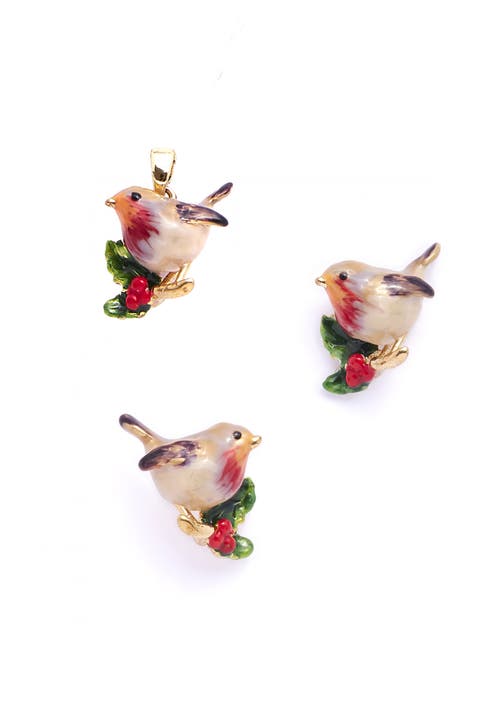 Robin Pendant & Earring Set