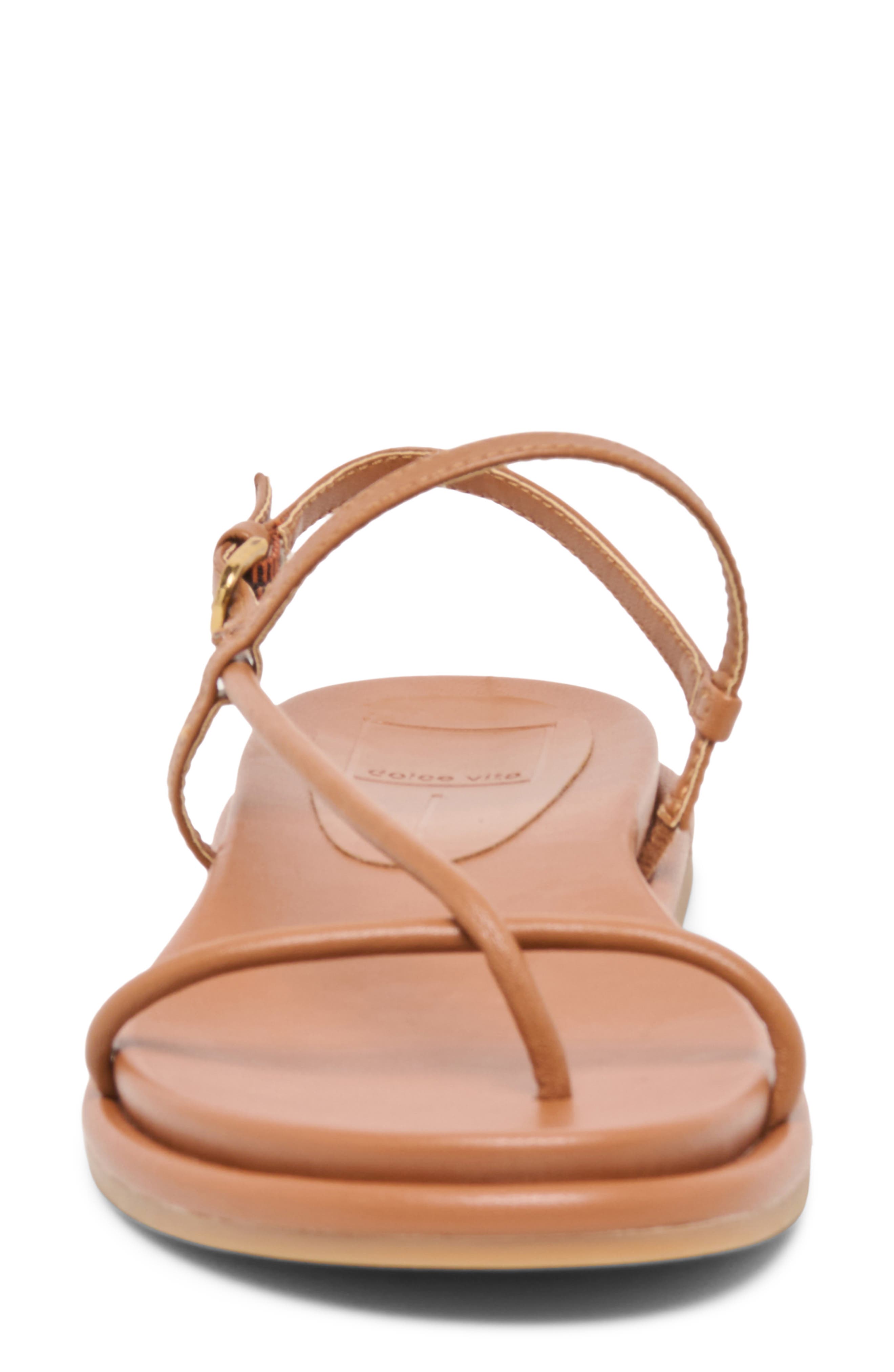 Dom Strappy Sandal, Alternate, color, SADDLE LEATHER