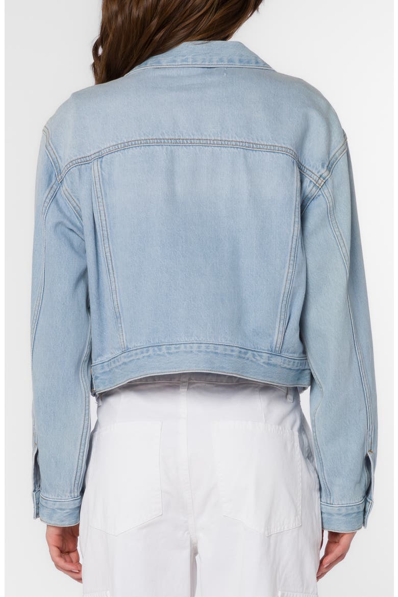 Jones Oversize Crop Denim Jacket, Alternate, color, 282 SUMMER BLUE