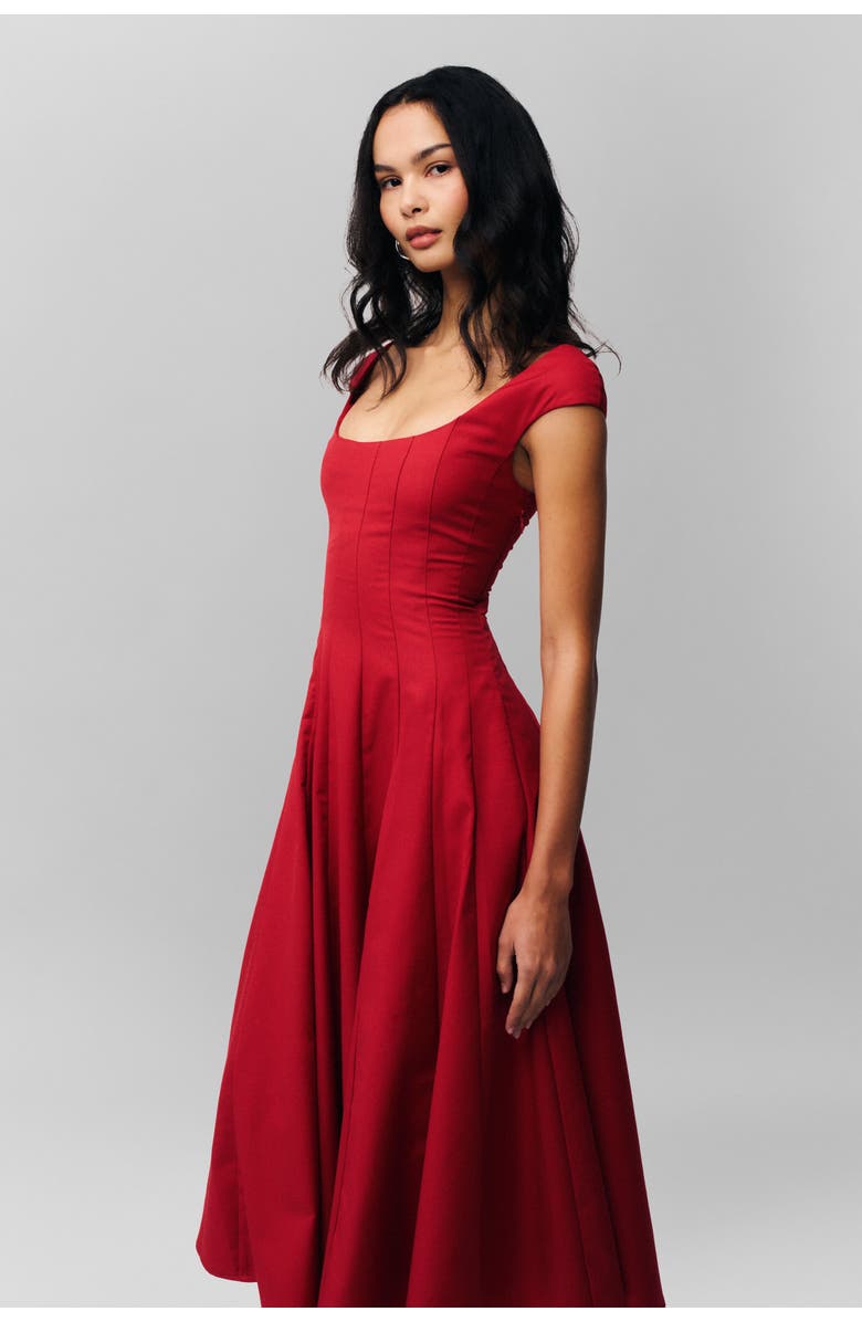 Guizio Leila Dress, Alternate, color, Red Love
