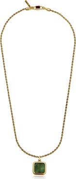 Mr. Ettika Men's Jade Pendant Necklace
