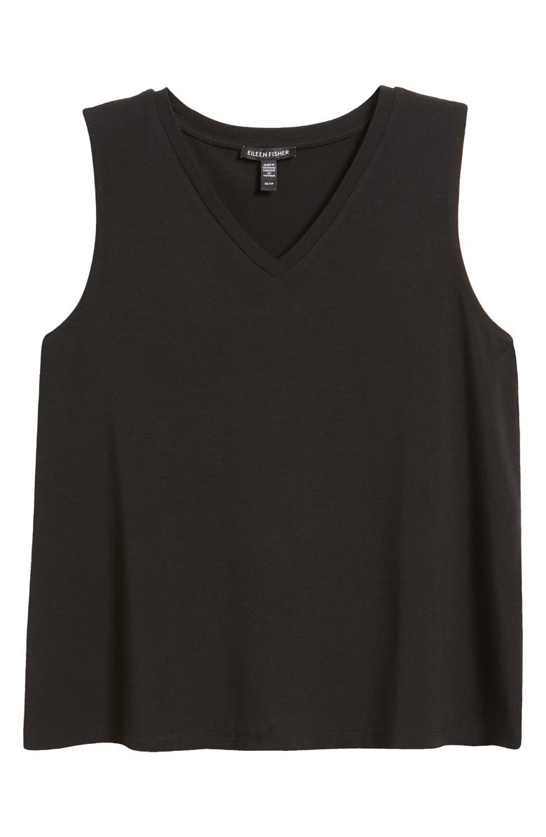 Eileen Fisher Women's V-Neck Stretch Jersey Tank, Alternate, color, 