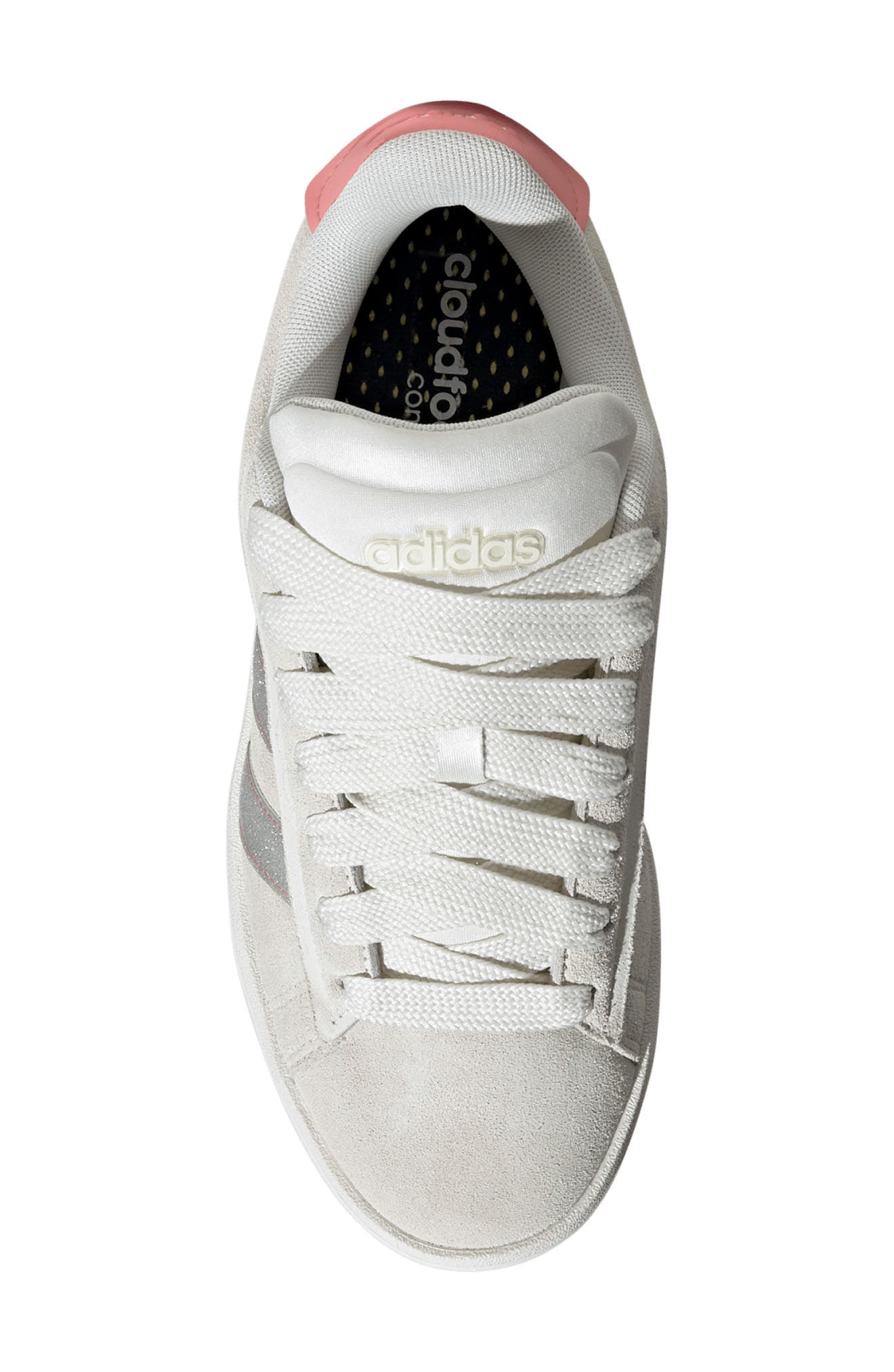 adidas Grand Court Alpha Sneaker, Alternate, color, Off White/ Silver/ Pink