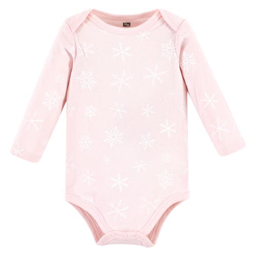 Hudson Baby Little Soft Cotton Long-sleeve One-piece 3pk