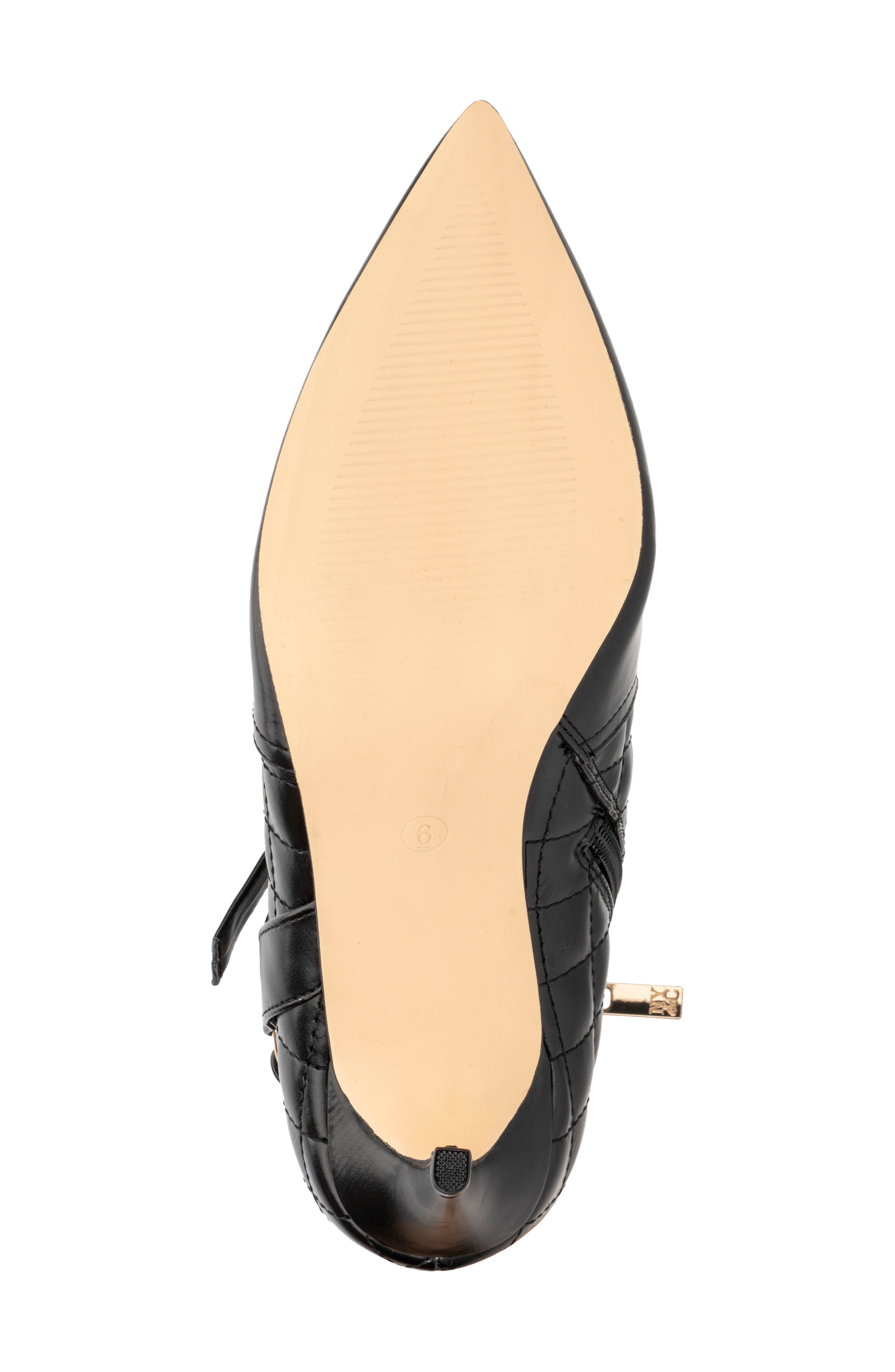 NEW YORK AND COMPANY Magdalena Quilted Bootie, Alternate, color, Black