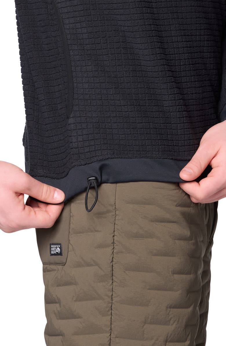 Mountain Hardwear Summit Grid Big Grid Half Zip Pullover, Alternate, color, Black