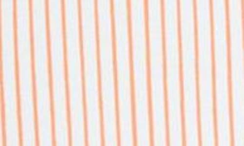 Jean Paul Gaultier Pinstripe One-piece Swimsuit In Mint/coral