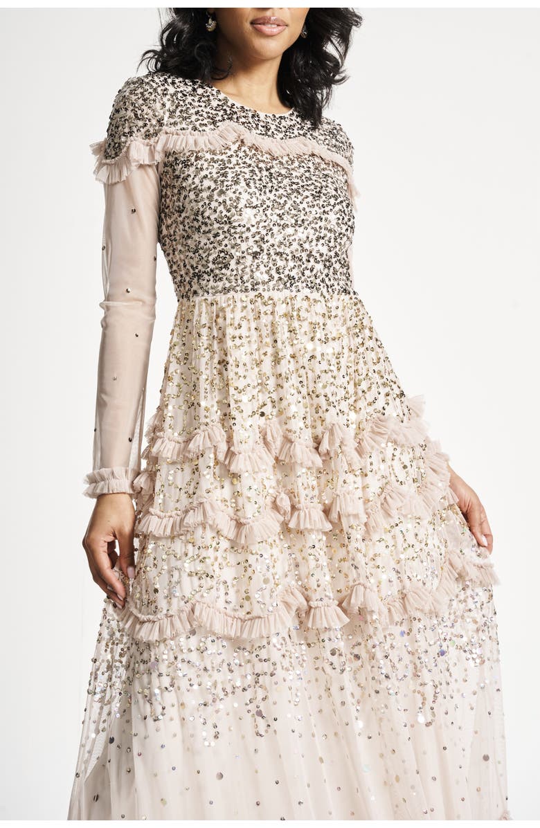 Frock and Frill Sequin Embellished Maxi Gown, Alternate, color, 