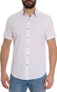 Robert Graham Solid Seersucker Short Sleeve Shirt