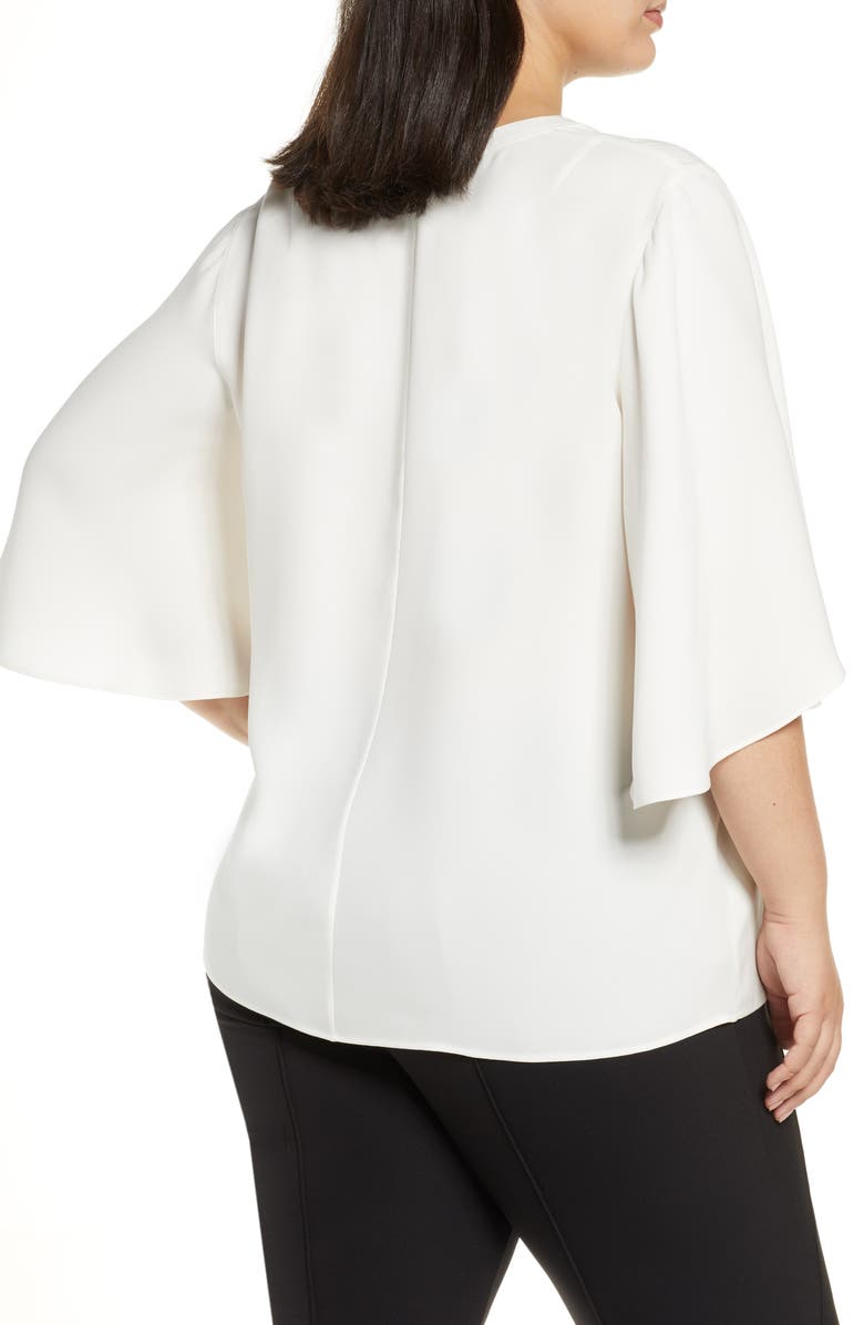 Lafayette 148 New York Barker Silk Blouse, Alternate, color, 