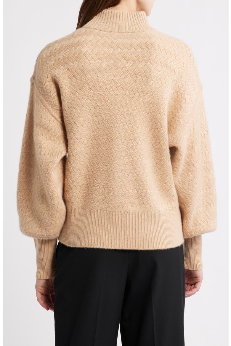 The Tricia Cashmere Turtleneck Sweater, Alternate, color, FRENCH BEIGE