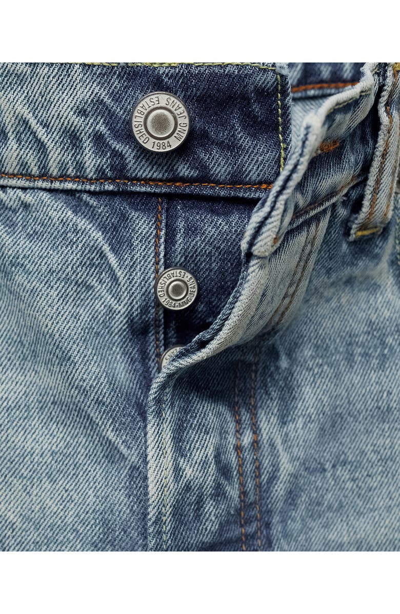 MANGO Mid Rise Culotte Jeans, Alternate, color,