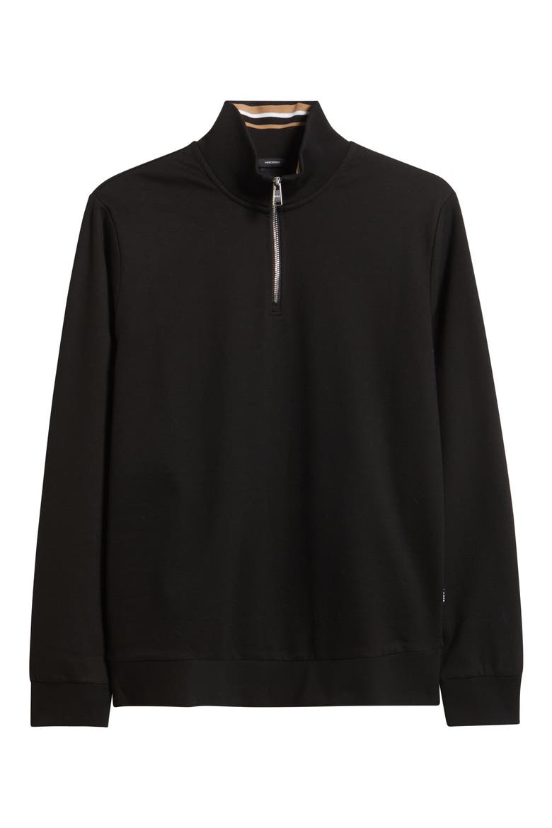 Stimmann Half Zip Top, Alternate, color, BLACK