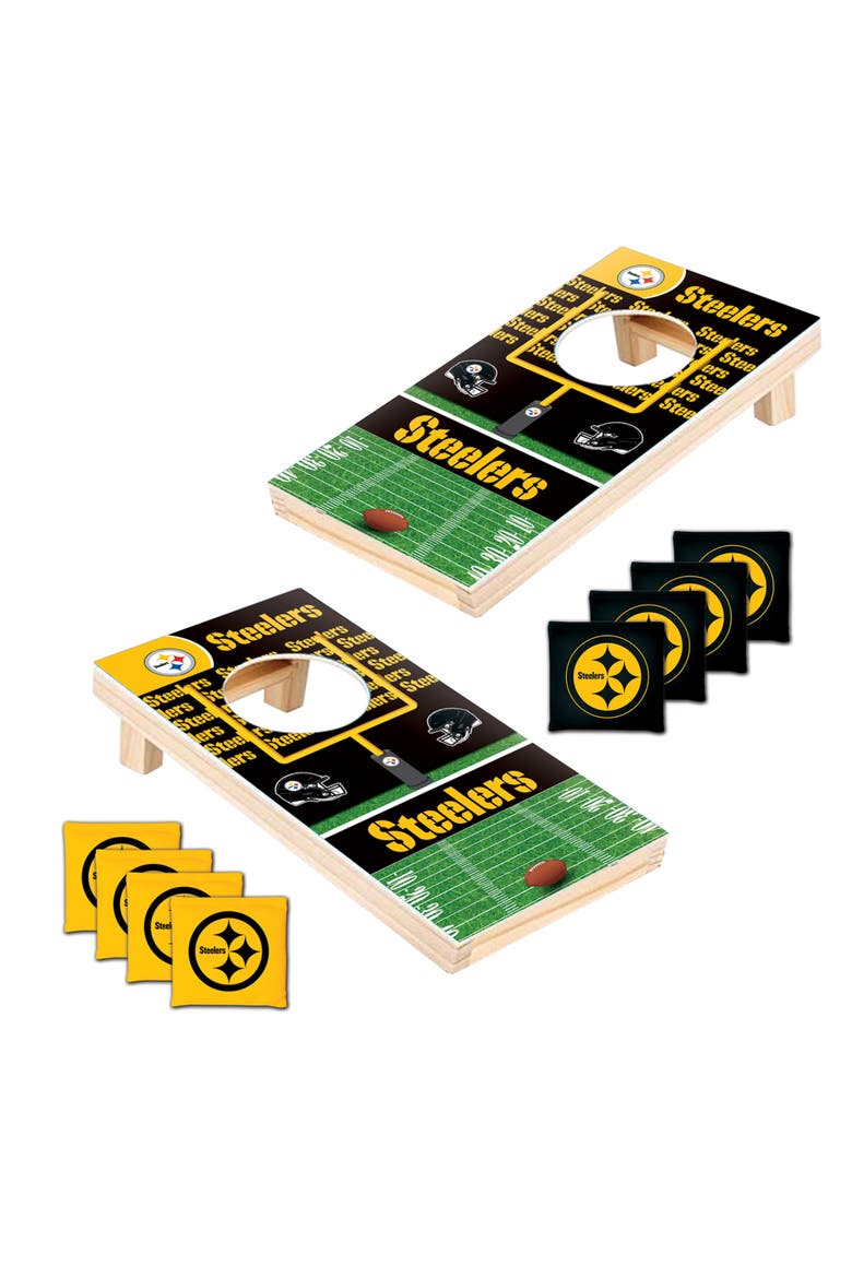Pittsburgh Steelers Tabletop Cornhole, Alternate, color, Multicolor