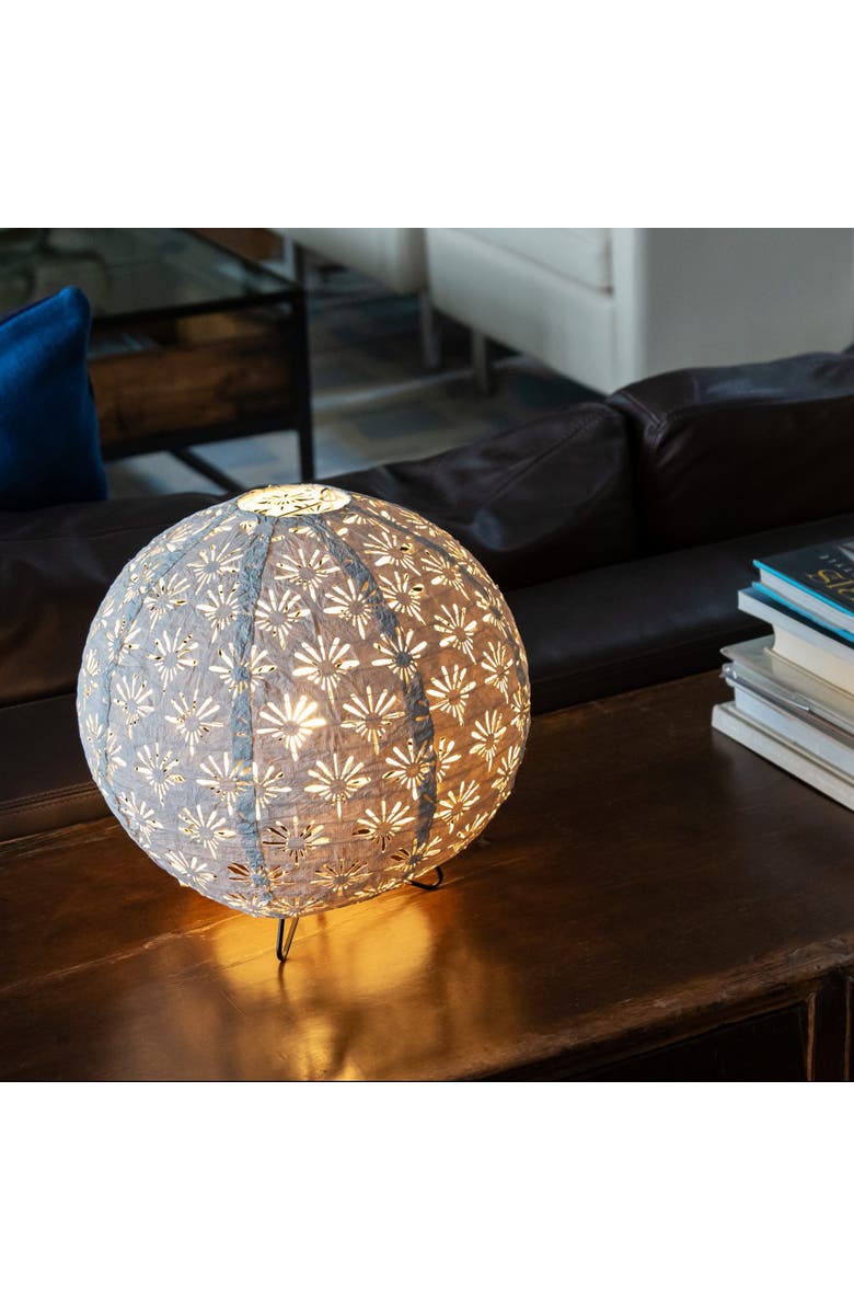 Allsop Home & Garden Soji Stella Solace Globe Deco Table Lamp, Alternate, color, White