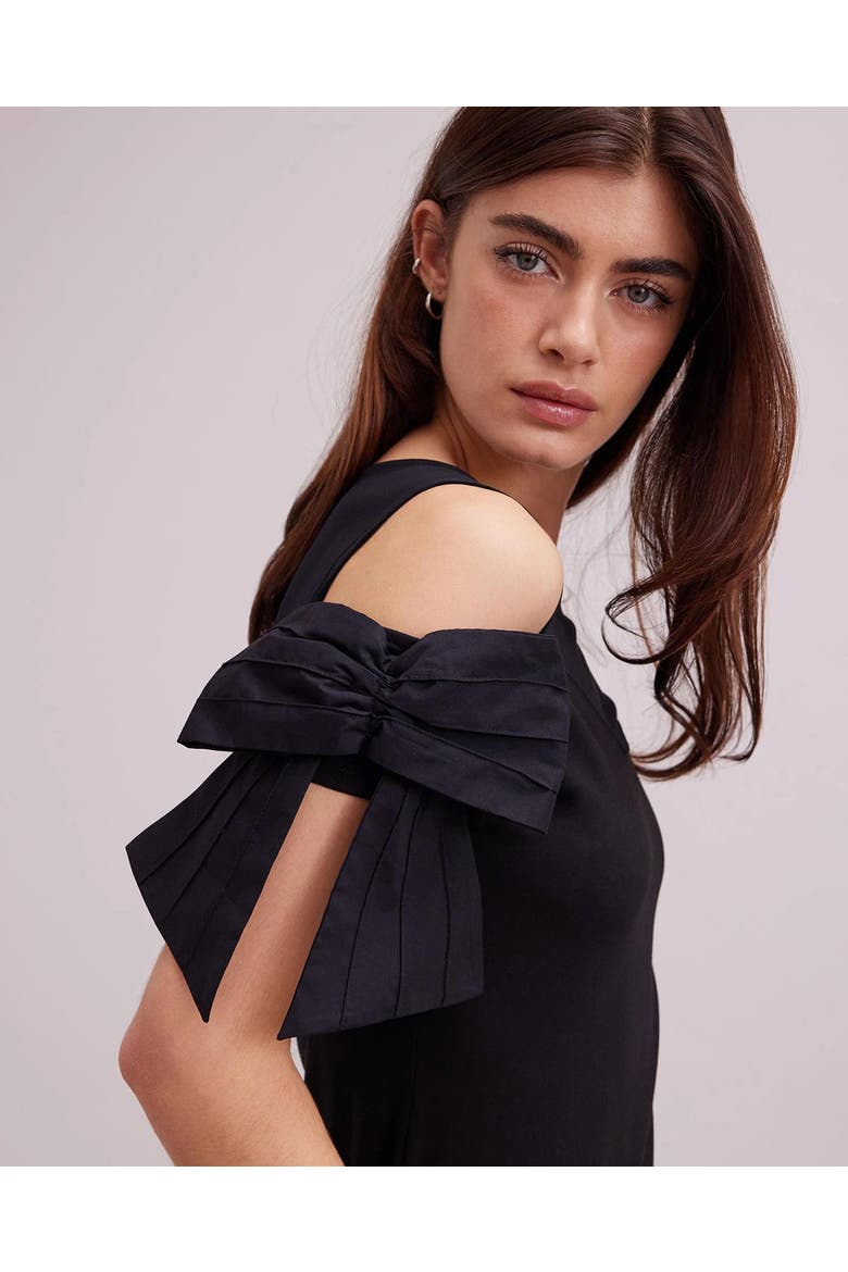 Virtyl Sweetheart Neckline Jersey Top, Alternate, color, Black