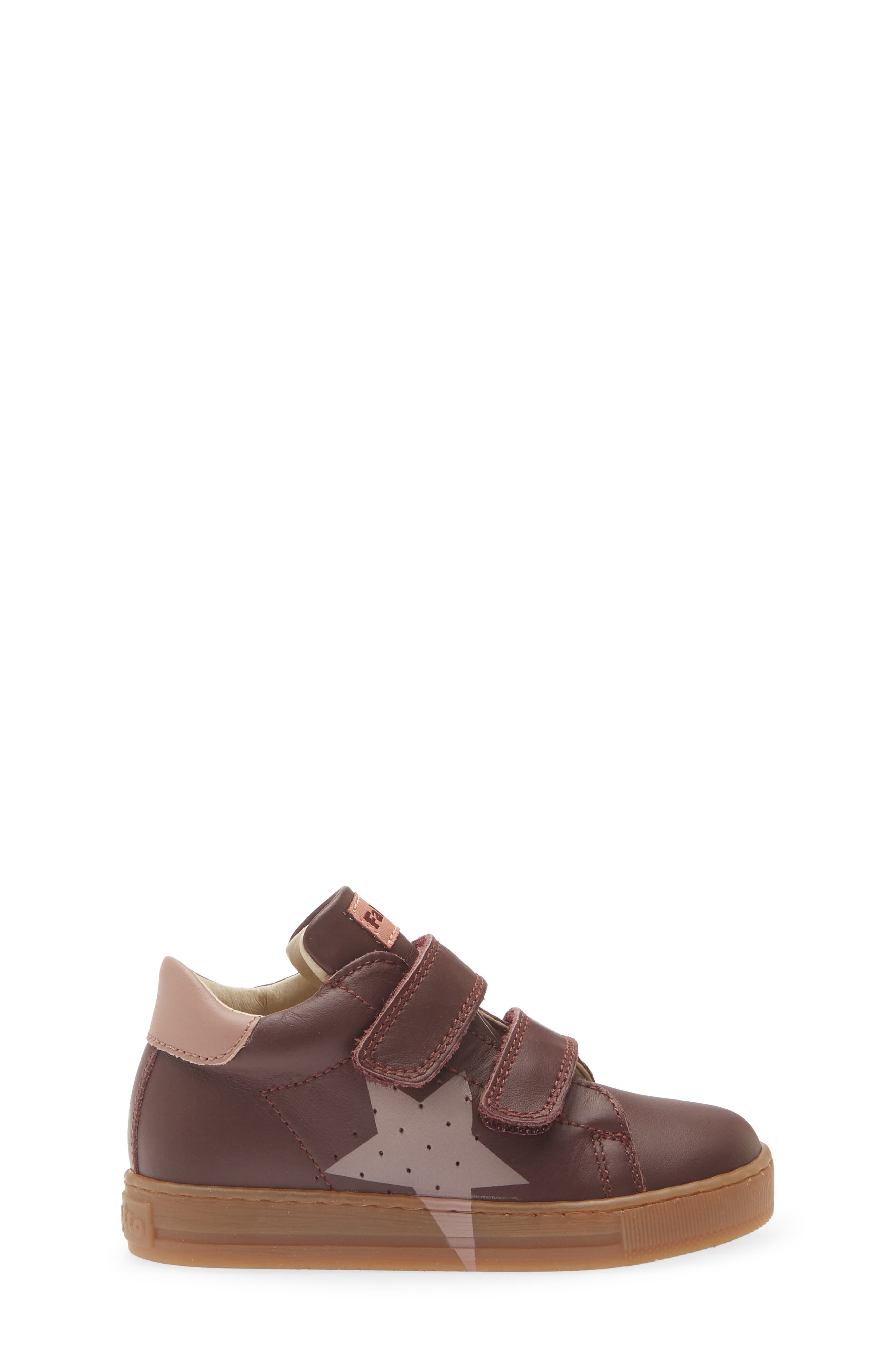 Kids' Salazar Leather Sneaker, Alternate, color, DARK RED