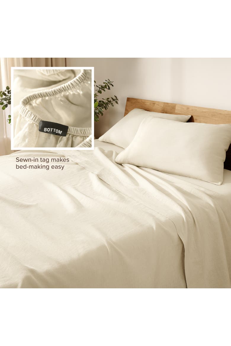 100% European Linen Sheet Set, Alternate, color, Natural