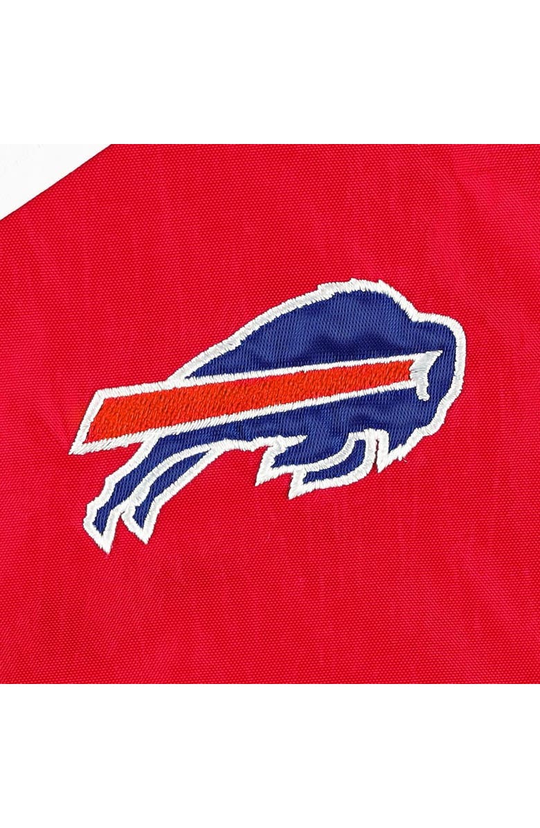 Tommy Hilfiger Women's Tommy Hilfiger White/Red Buffalo Bills Staci Half-Zip Hoodie Windbreaker Jacket, Alternate, color, 