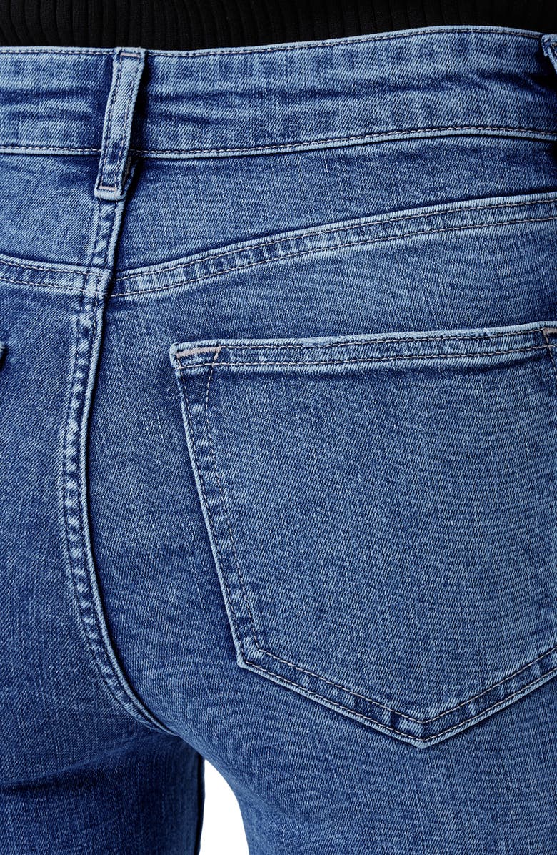 AllSaints Haldan Mid Rise Slim Bootcut Jeans, Alternate, color, Mid Indigo