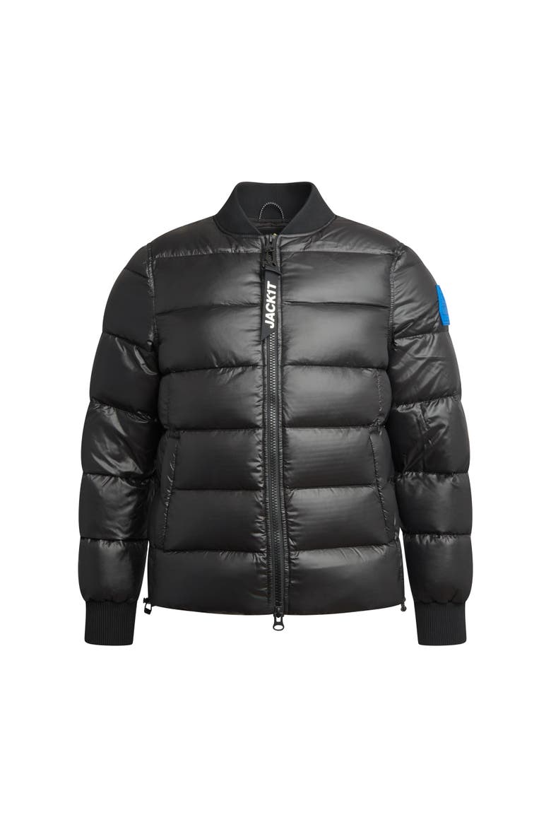 Vortex Long Sleeve Bomber Jacket, Alternate, color, BLACK