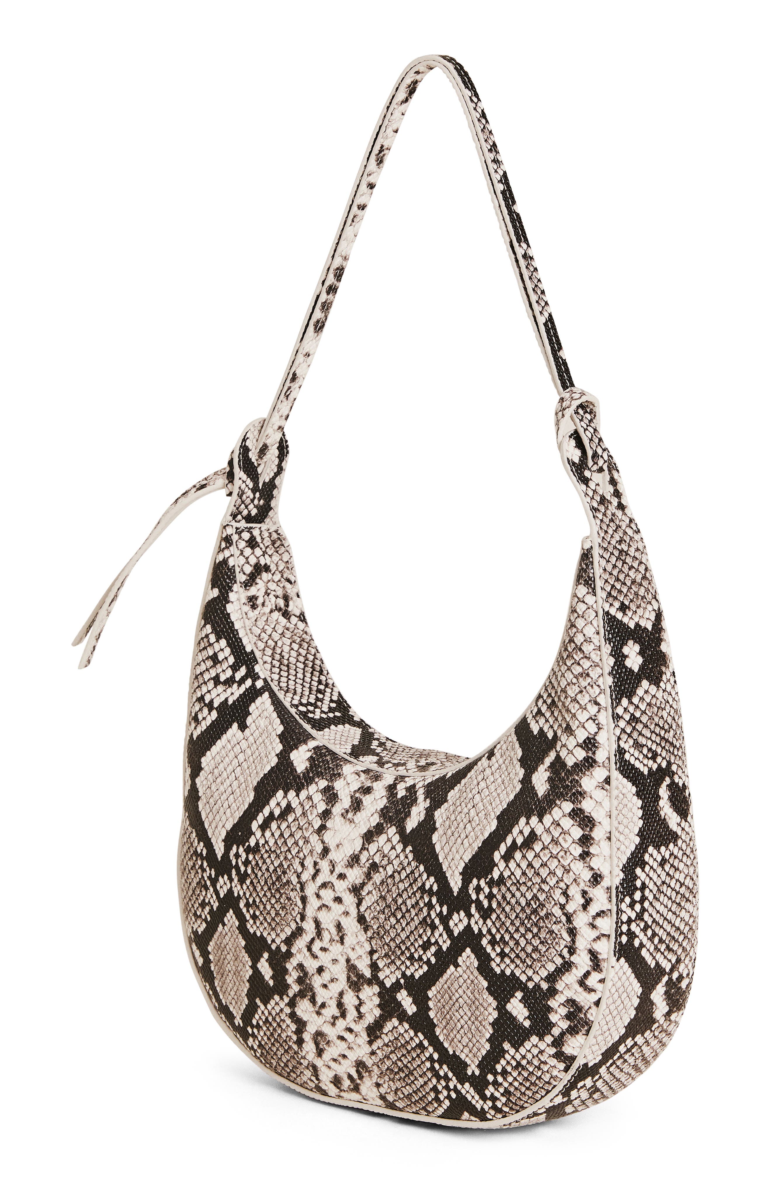 Medium Rosetta Shoulder Bag, Alternate, color, ROCCIA SNAKE