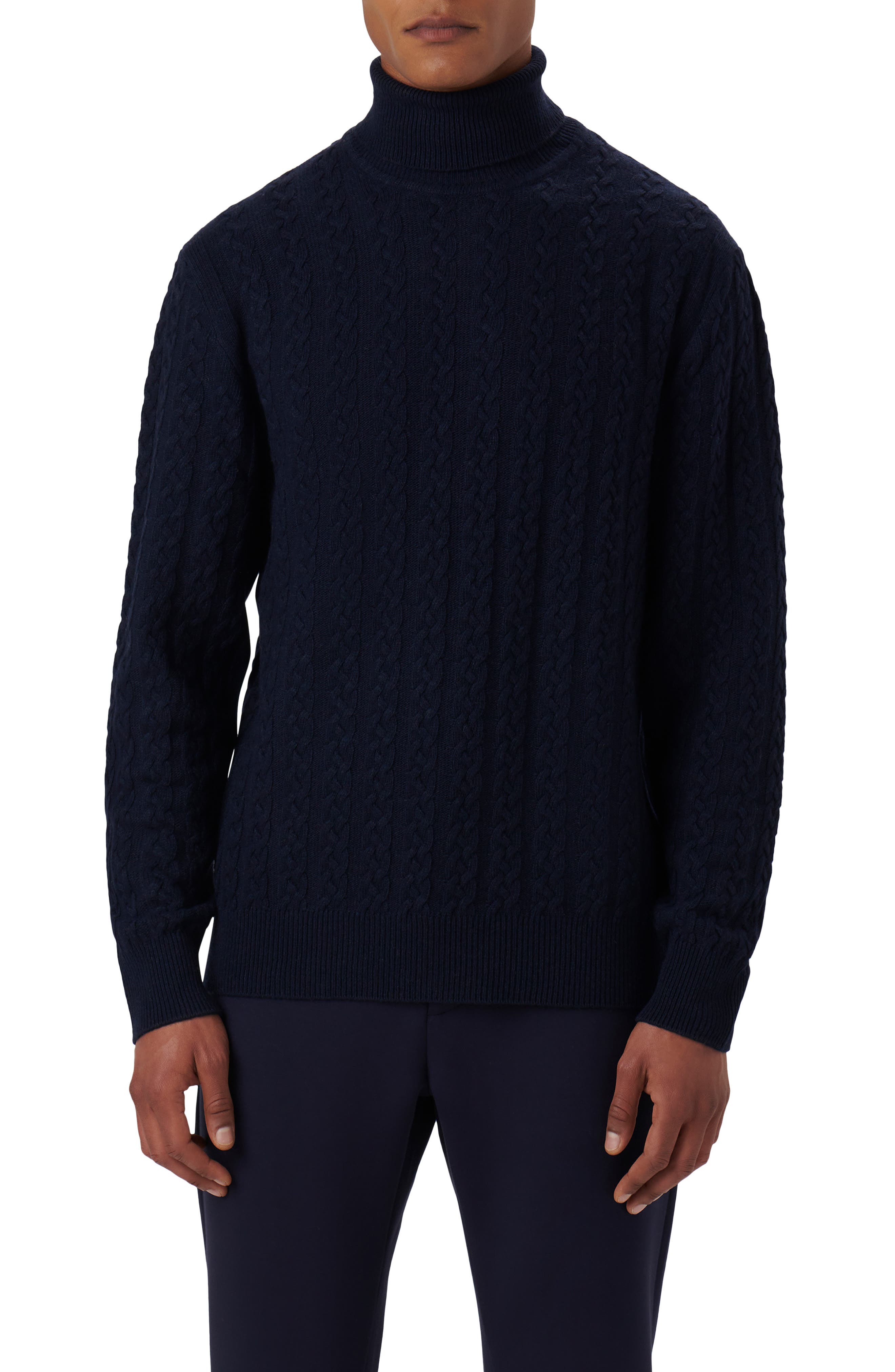 Bugatchi Cabled Turtleneck