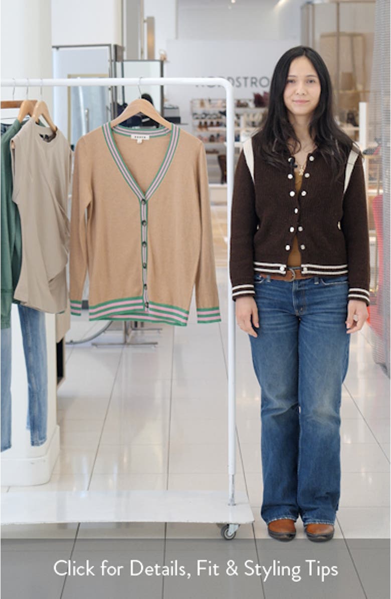 Longline Cotton & Cashmere V-Neck Cardigan, sales video thumbnail