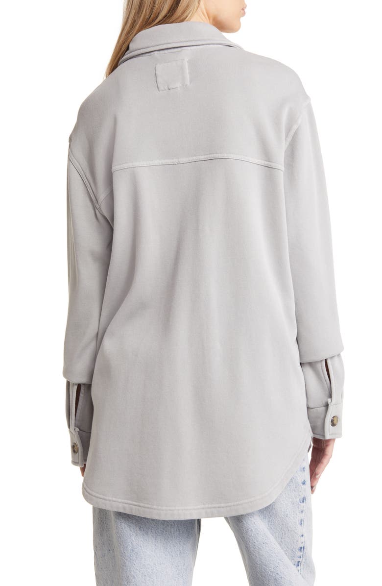 Thread & Supply Longline Sweatshirt Knit Shacket, Alternate, color, 