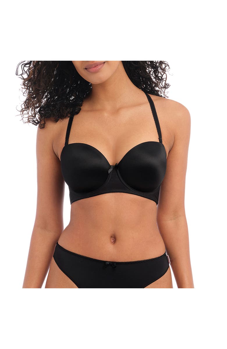 Freya 'Deco' Convertible Strapless Underwire Bra, Alternate, color, Black