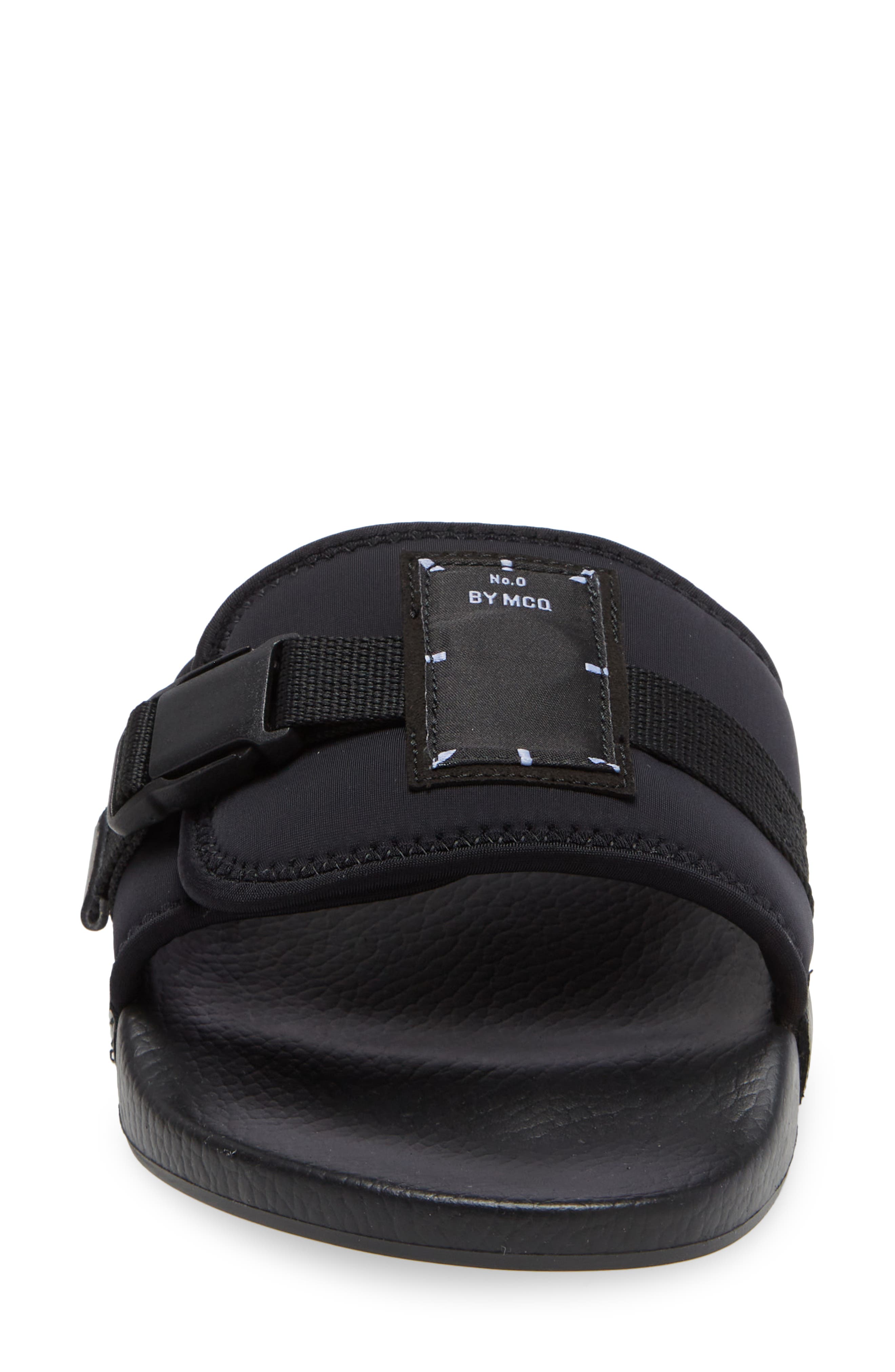 MCQ Logo Patch Slide Sandal, Alternate, color, 