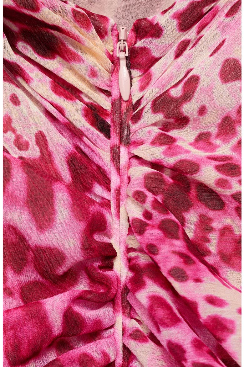 Corinne One-Shoulder Dress, Alternate, color, FUCHSIA