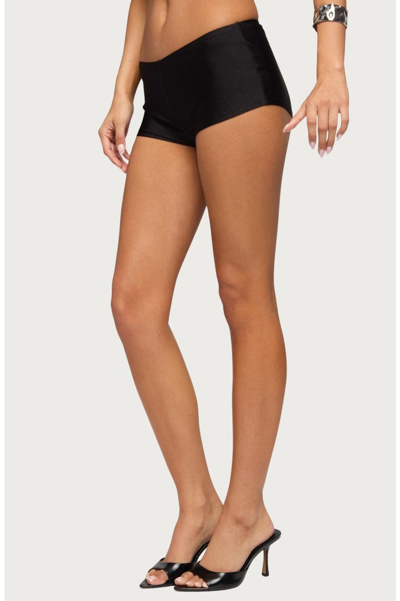 Irenah Micro Shorts, Alternate, color, BLACK