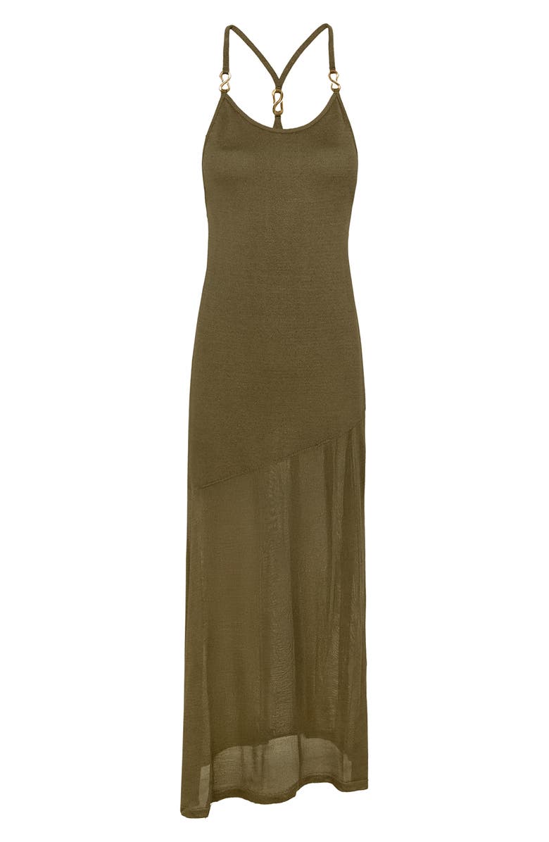 ViX Paula Hermanny Daphne Knit Cover-Up Dress, Alternate, color, Green