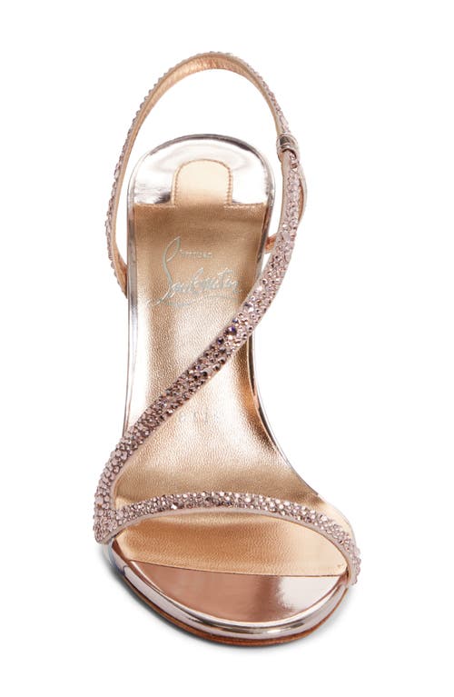 Christian Louboutin Rosalie Crystal Embellished Slingback Sandal In Vintage Rose