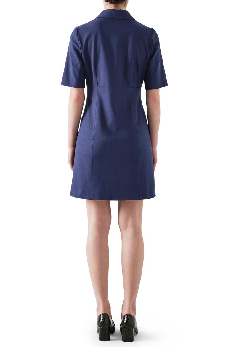 Kennedy Double Breasted Blazer Dress, Alternate, color, SPRING NAVY