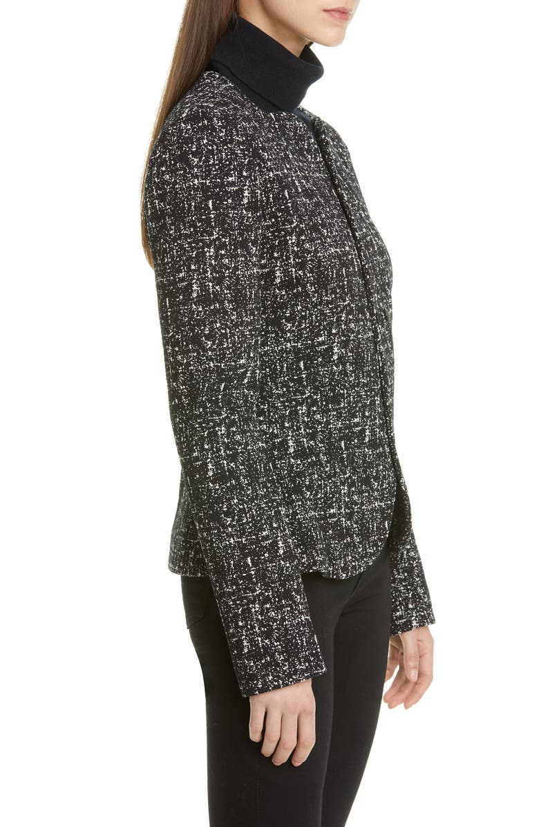 Bottega Veneta Tweed Jacket, Alternate, color,