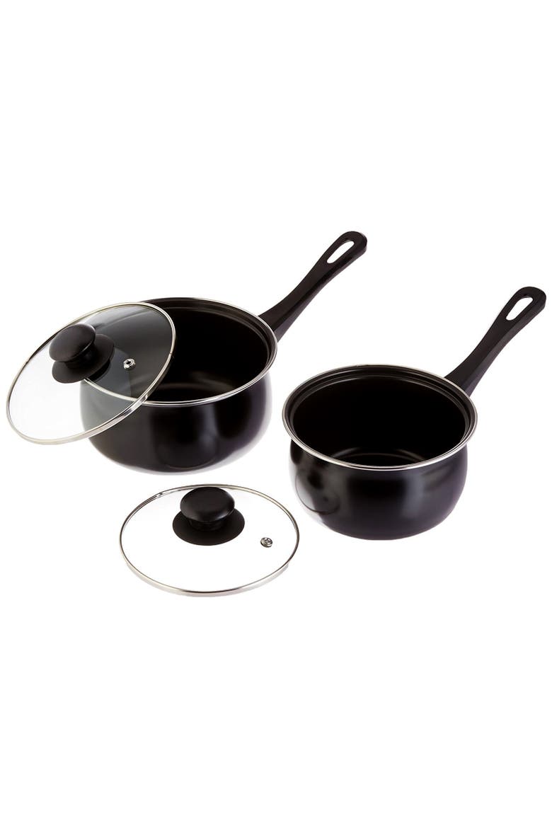 Chef Du Jour 7 Piece Carbon Steel Nonstick Cookware Set, Alternate, color, Black