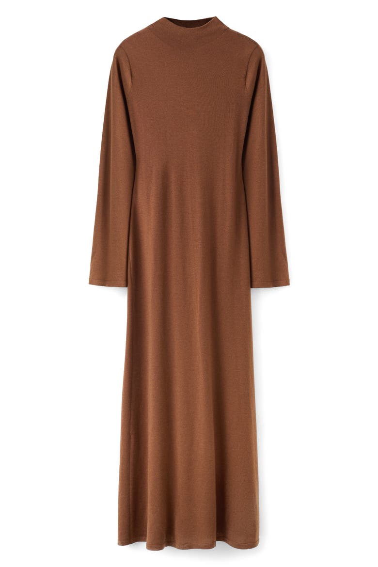 Kendrik Long Sleeve Sweater Dress, Main, color, CARAMEL