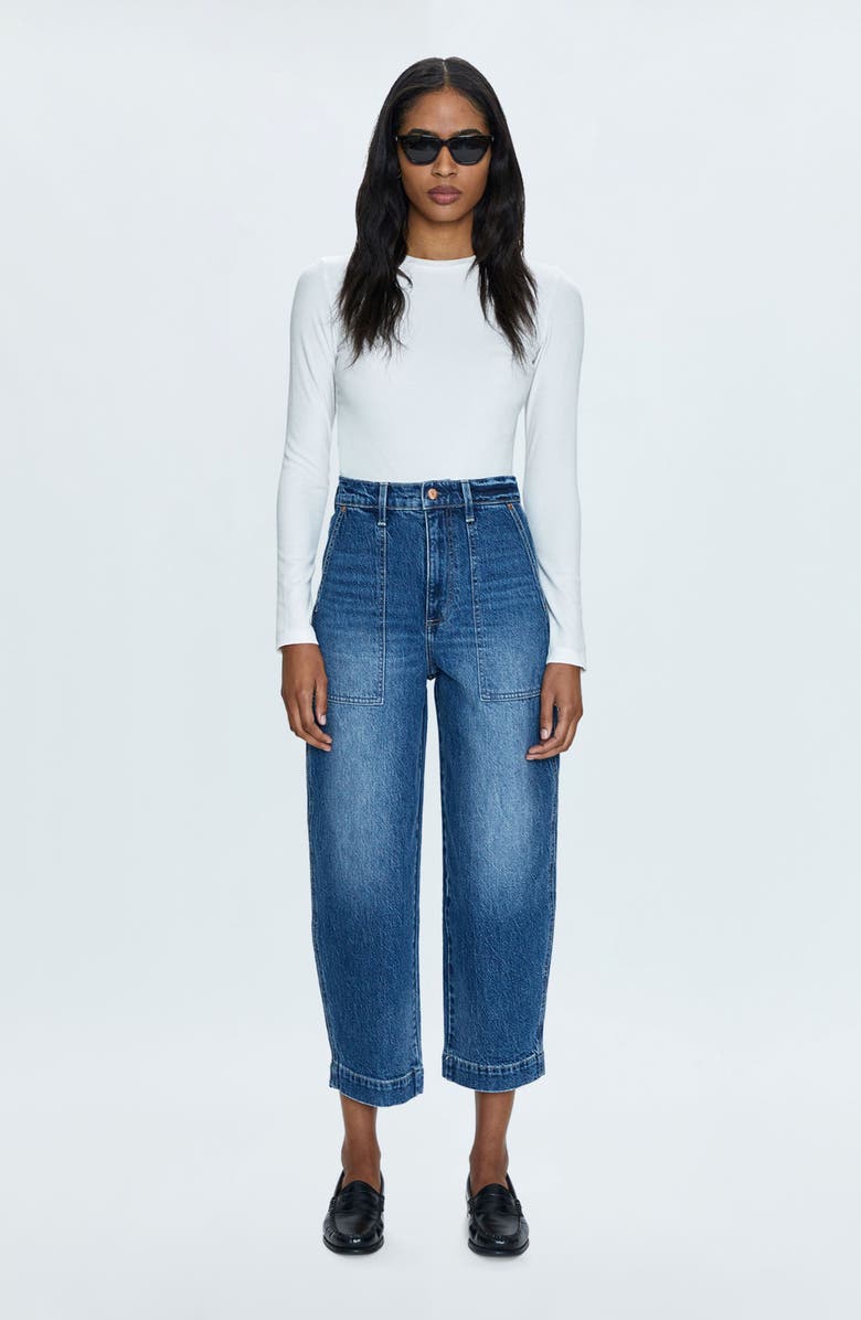 Pistola Turner High Waist Ankle Straight Leg Jeans, Alternate, color, 