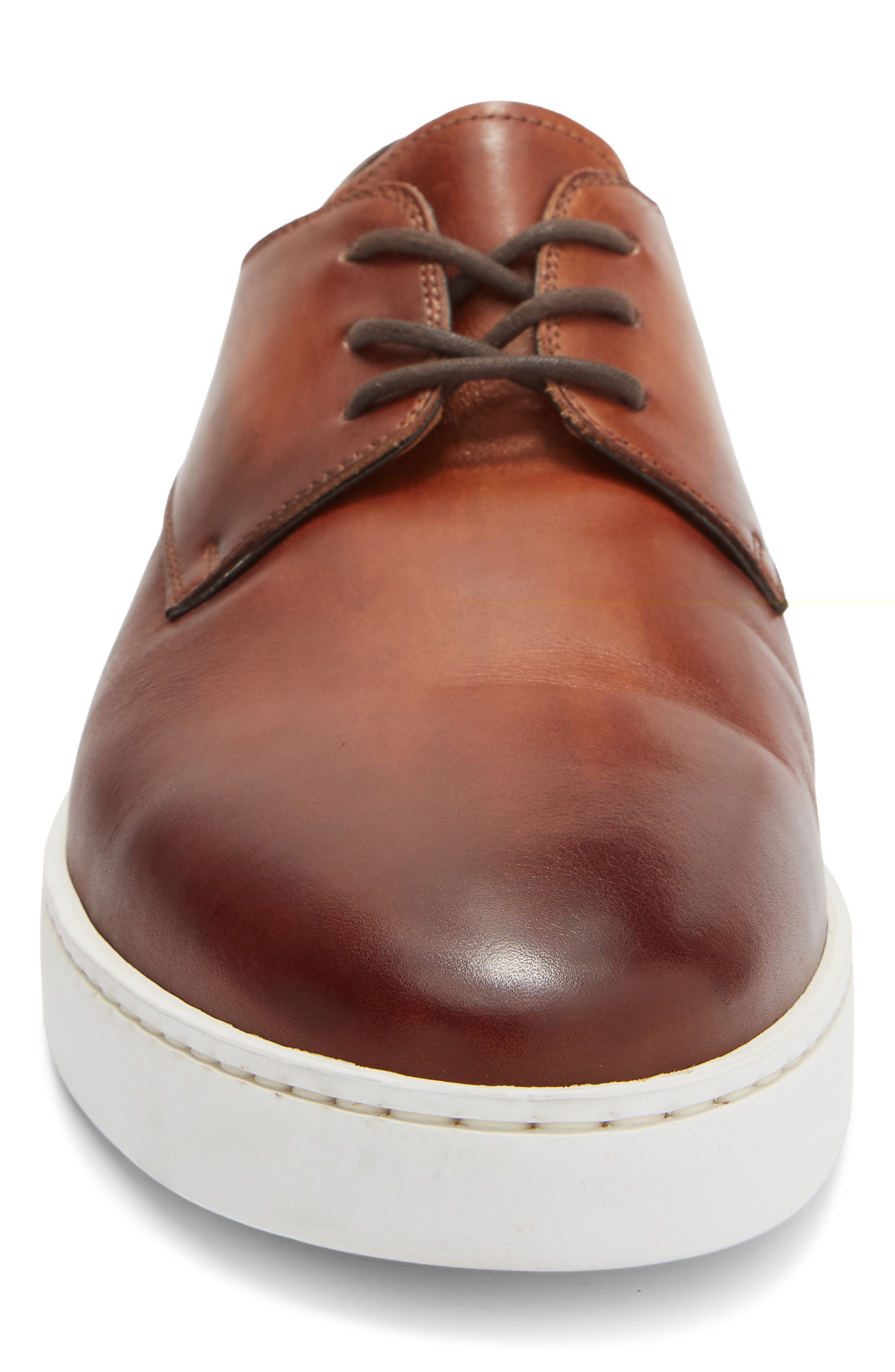 Lonzo Water Resistant Platform Derby Sneaker, Alternate, color, COGNAC BROWN