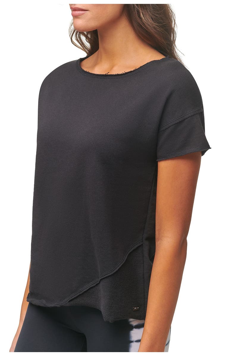 Marc New York Performance Off-Duty Tulip Hem Short Sleeve Top, Alternate, color, 