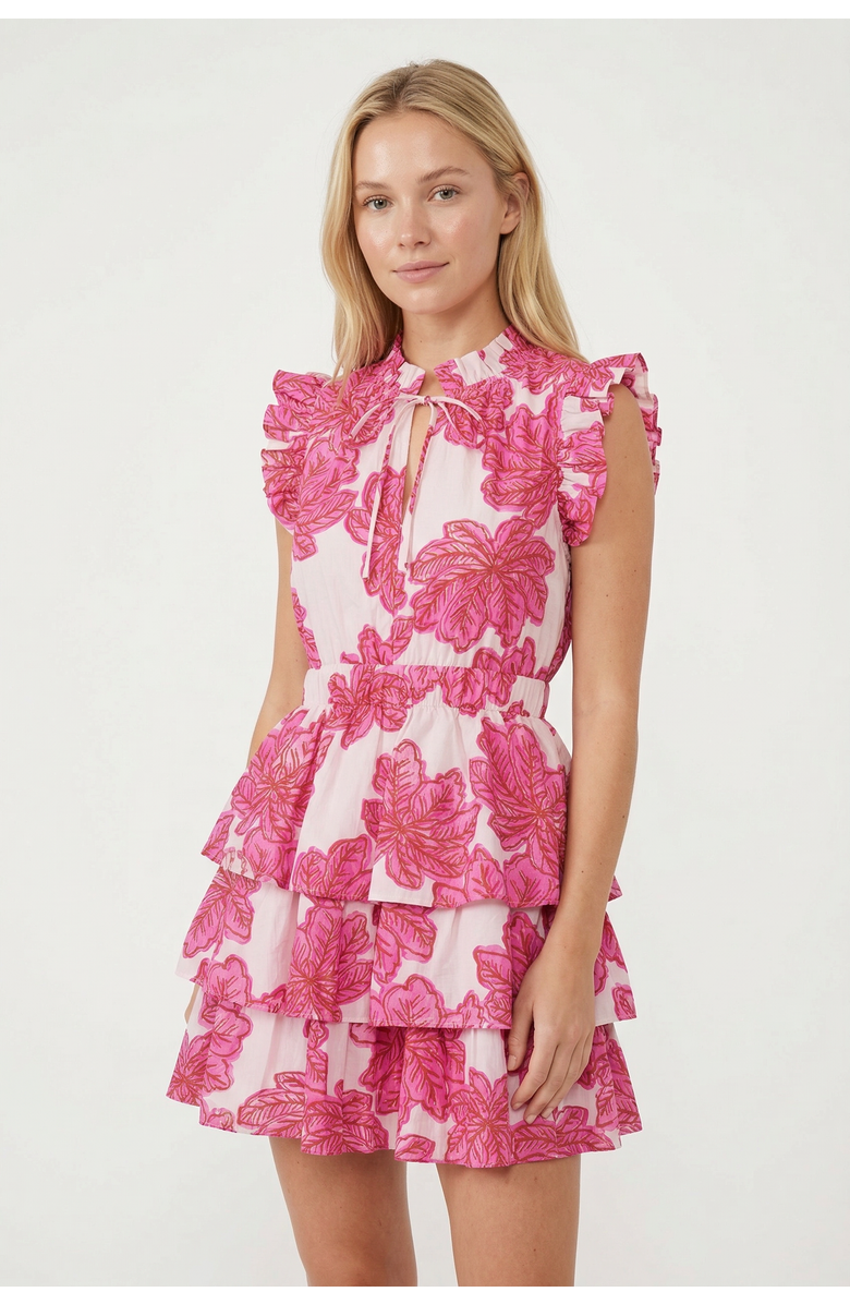 Ro's Garden Cc Bimba Short Dress, Main, color, Pink Eenika