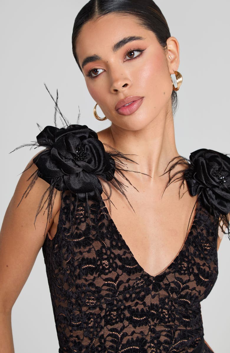 NADINE MERABI Kayla Rosette Minidress, Alternate, color,