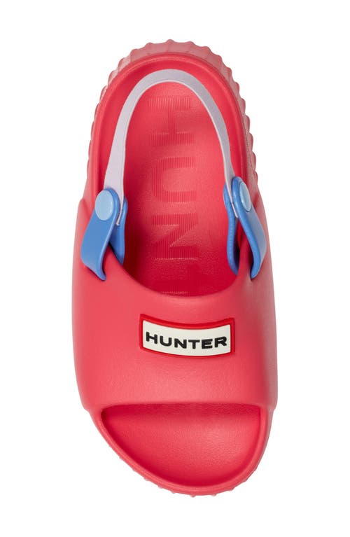 Hunter Kids' Fern Slingback Sandal In Medium Pink 660