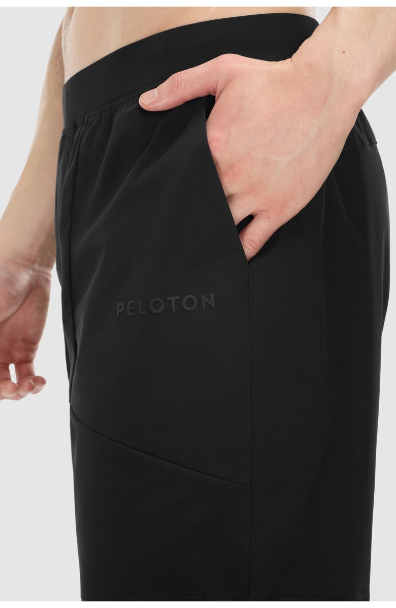 Peloton 7" Unlined Warp Knit Short, Alternate, color, Black