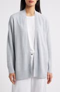 Eileen Fisher Organic Linen Blend Open Front Cardigan